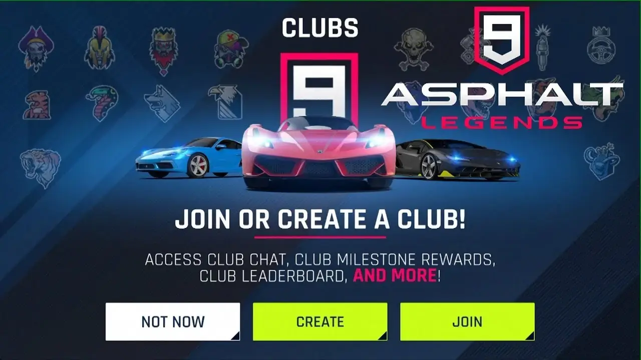 how do I join club in asphalt 9